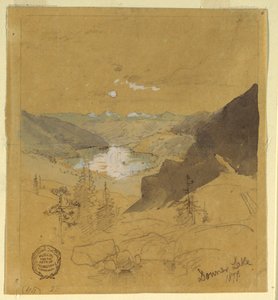 绘图，多纳湖，1879 年 作者 托马斯·莫兰