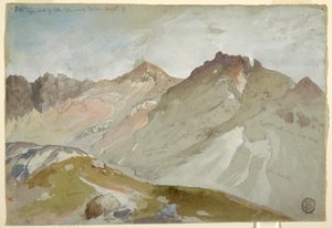 绘图，小木棉峡谷上端，瓦萨奇山脉，犹他州奥格登附近，1879 年 8 月 13 日 作者 托马斯·莫兰