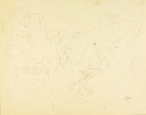 洛基峡谷实地素描 作者 托马斯·莫兰