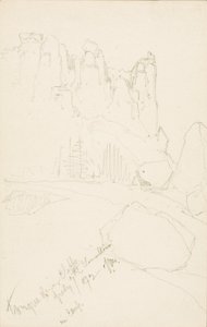 汤格河悬崖（营地内） 作者 托马斯·莫兰