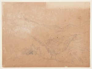 黄石公园，塔瀑布上方 作者 托马斯·莫兰