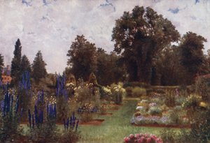 Kew Gardens: Herbaceous Gardens (colour litho)