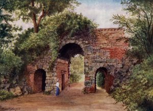 Kew Gardens: The Ruined Arch (colour litho)