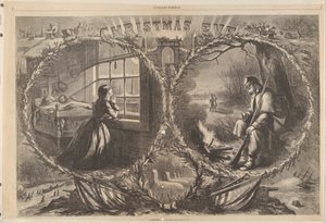 1862年圣诞节前夕，1863年1月3日来自《哈珀周刊》。 作者 托马斯·纳斯特