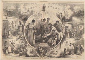 解放黑人--过去和未来》摘自《哈珀斯周刊》，1863年1月24日。 作者 托马斯·纳斯特