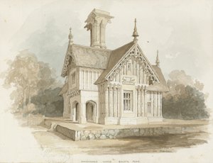 Blithfield-巴格特公园旅馆：水彩画 作者 托马斯·佩普洛伍德