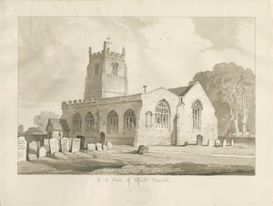 埃尔福德教堂（Elford Church）：棕褐色绘画，1837年 作者 托马斯·佩普洛伍德