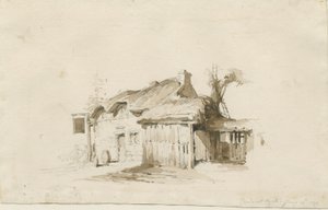 Fradswell-希思小屋：铅笔和水墨画