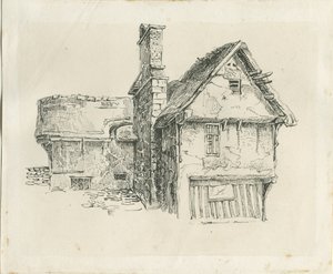 斯坦顿·霍尔（Standon Hall）：钢笔和墨水绘画，nd [？19世纪中叶]（绘画）