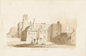 伍尔弗汉普顿-旧大厅：棕褐色绘画，nd [c 1838]（绘画） 作者 托马斯·佩普洛伍德