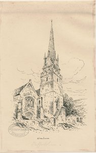 Wombourne教堂：锌版画，nd [19世纪中叶]（绘画）
