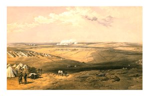 拉贡斯勋爵总部远眺塞巴斯托波尔，1855年。