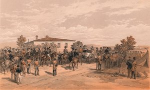拉格伦勋爵离开总部的葬礼，1856年