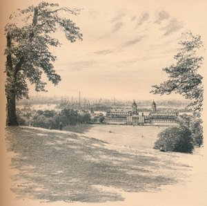 从天文台山看格林威治宫》，1902年