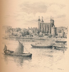从塔桥伦敦塔，1902年