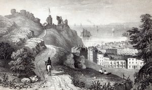 来自Revd W. Wallinger&39;s Plantation的黑斯廷斯城堡，由R. Martin雕刻而成 作者 托马斯·罗斯