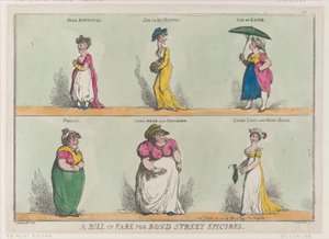 A Bill of Fare for Bond Street Epicures!, October 25, 1808., October 25, 1808. 作者 托马斯·罗兰森