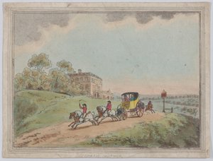 一辆马车和四个人，乡村素描，1787 ...，1787 ...。 作者 托马斯·罗兰森