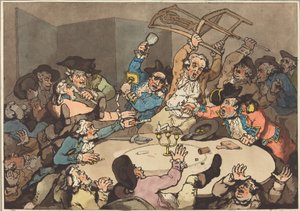 A Kick-up at a Hazard Table, published 1787. 作者 托马斯·罗兰森