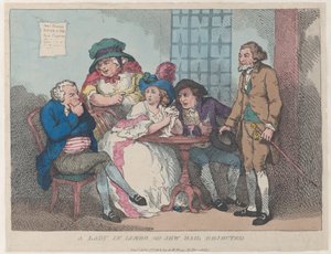 A Lady in Limbo, or Jew Bail Rejected, July 1, 1802., July 1, 1802. 作者 托马斯·罗兰森