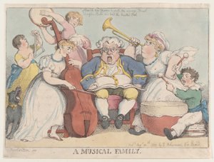 A Musical Family, August 30, 1802., August 30, 1802. 作者 托马斯·罗兰森