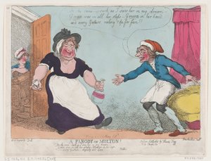 对米尔顿的嘲讽，1807年，1807年。 作者 托马斯·罗兰森