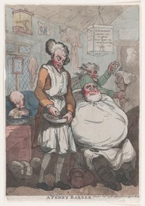 A Penny Barber，1789年，1789年。 作者 托马斯·罗兰森