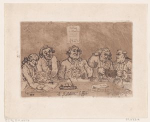 A轮值办公室，1774年6月8日。, 1774年6月8日。 作者 托马斯·罗兰森