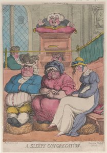 A Sleepy Congregation, February 12, 1811., February 12, 1811. 作者 托马斯·罗兰森
