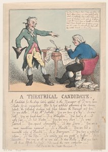 A Theatrical Candidate, 1797., 1797. 作者 托马斯·罗兰森