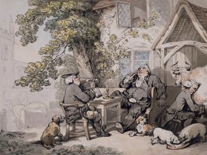 Alehouse政治家，约1785年-90年 作者 托马斯·罗兰森