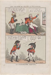 All for Love or A Scene at Weymouth, An Unexpected Meeting, February 26, 1809., February 26, 1809. 作者 托马斯·罗兰森