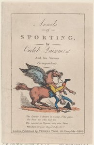 体育年鉴》，1809年，1809年。 作者 托马斯·罗兰森