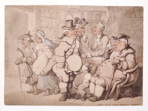 Barto Valle的意大利仓库-海市"，伦敦威斯敏斯特市，1827年前。   作者 托马斯·罗兰森