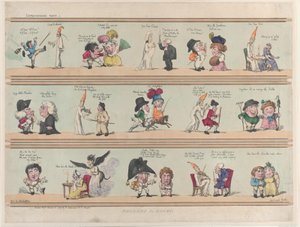 Borders for Rooms, Extravaganzas Plate 1, March 28, 1799. , March 28, 1799. 作者 托马斯·罗兰森