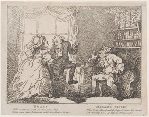 Bozzy和Piozzi夫人 Frontispiece, Bozzy and Piozzi by Peter Pindar, 1780-86., 1780-86. 作者 托马斯·罗兰森