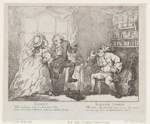 Bozzy和Piozzi夫人 Frontispiece, Bozzy and Piozzi by Peter Pindar, 1780-86., 1780-86. 作者 托马斯·罗兰森