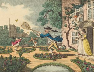 猎蝶，1806年。 作者 托马斯·罗兰森