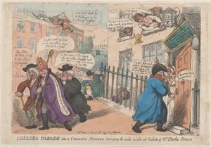 Chelsea Parade or a Croaking Member Surveying The Inside Outside and Backside of ..., March 4, 1809. 作者 托马斯·罗兰森
