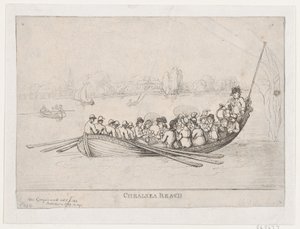Chelsea Reach, 1799, 1799. 作者 托马斯·罗兰森