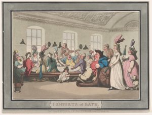 Comforts of Bath, Plate 11, January 6, 1798., January 6, 1798. 作者 托马斯·罗兰森
