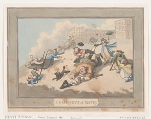 Comforts of Bath, Plate 12, January 6, 1798., January 6, 1798. 作者 托马斯·罗兰森