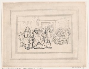 Comforts of Bath, Plate 1, January 6, 1798., January 6, 1798. 作者 托马斯·罗兰森