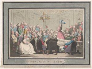 Comforts of Bath, Plate 2, January 6, 1798., January 6, 1798. 作者 托马斯·罗兰森