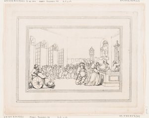 Comforts of Bath, Plate 3, January 6, 1798., January 6, 1798. 作者 托马斯·罗兰森