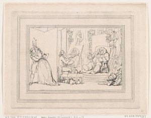 Comforts of Bath, Plate 6, January 6, 1798., January 6, 1798. 作者 托马斯·罗兰森