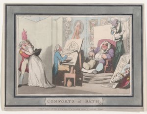 Comforts of Bath, Plate 6, January 6, 1798., January 6, 1798. 作者 托马斯·罗兰森