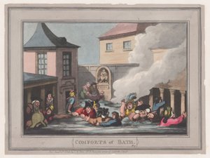 Comforts of Bath, Plate 7, January 6, 1798., January 6, 1798. 作者 托马斯·罗兰森