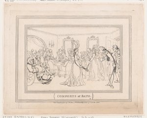 Comforts of Bath, Plate 8, January 6, 1798., January 6, 1798. 作者 托马斯·罗兰森