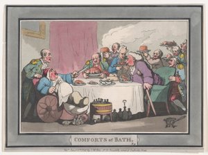 Comforts of Bath, Plate 9, January 6, 1798., January 6, 1798. 作者 托马斯·罗兰森